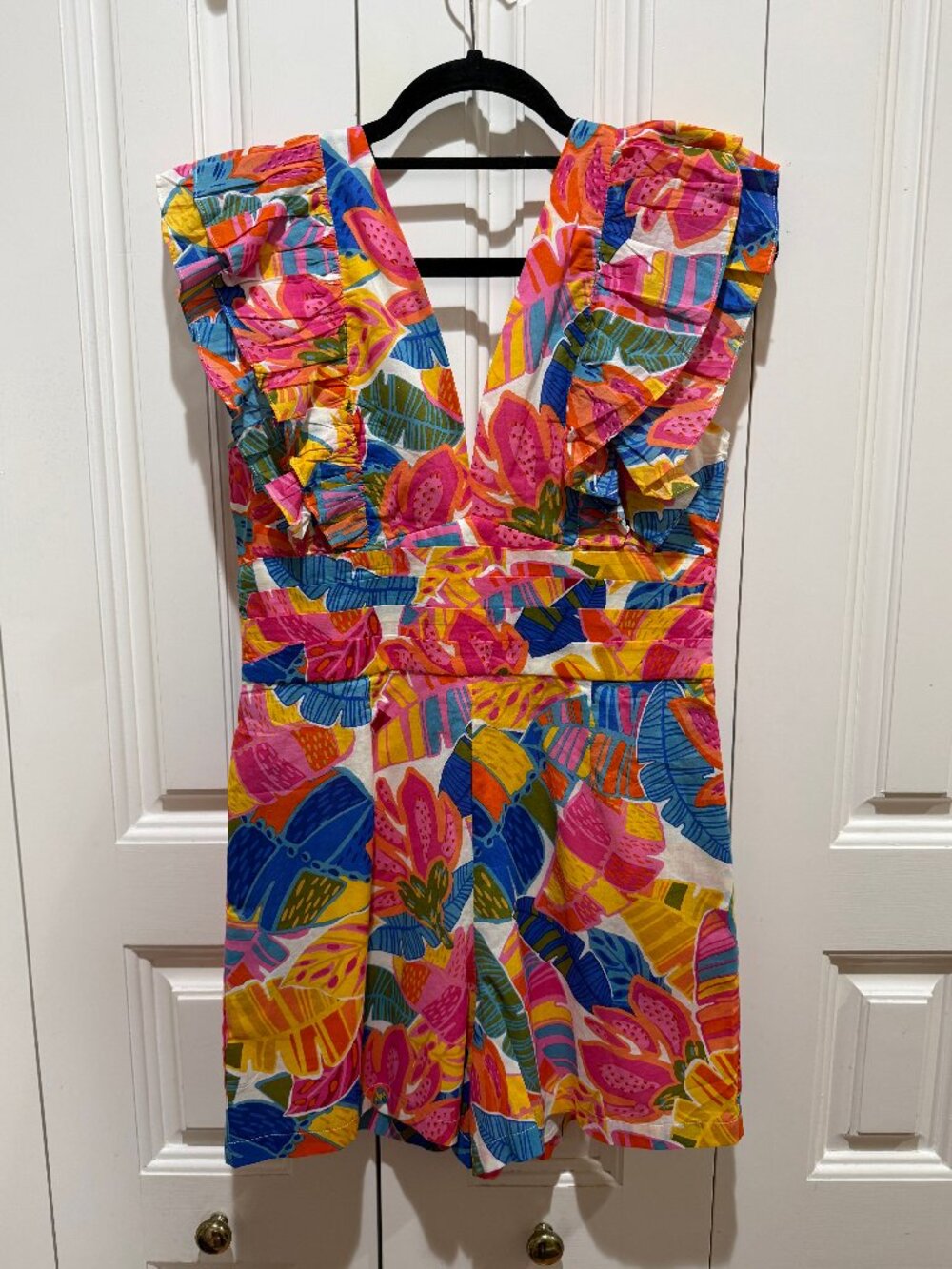 J Marie  Alana Ruffle Romper NWT